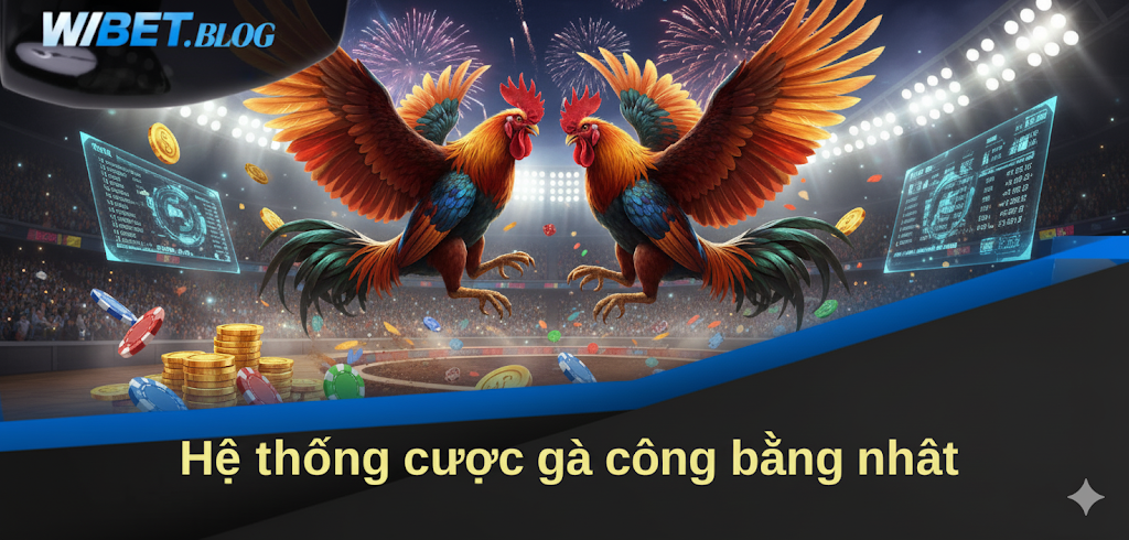 Hệ thống cá cược gà công bằng tại Wibet